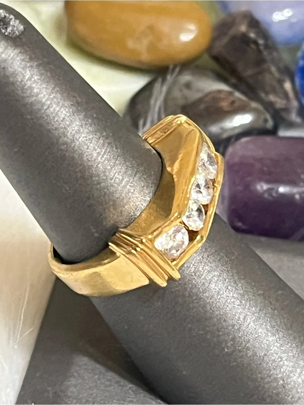 Channel Set Gold Ring